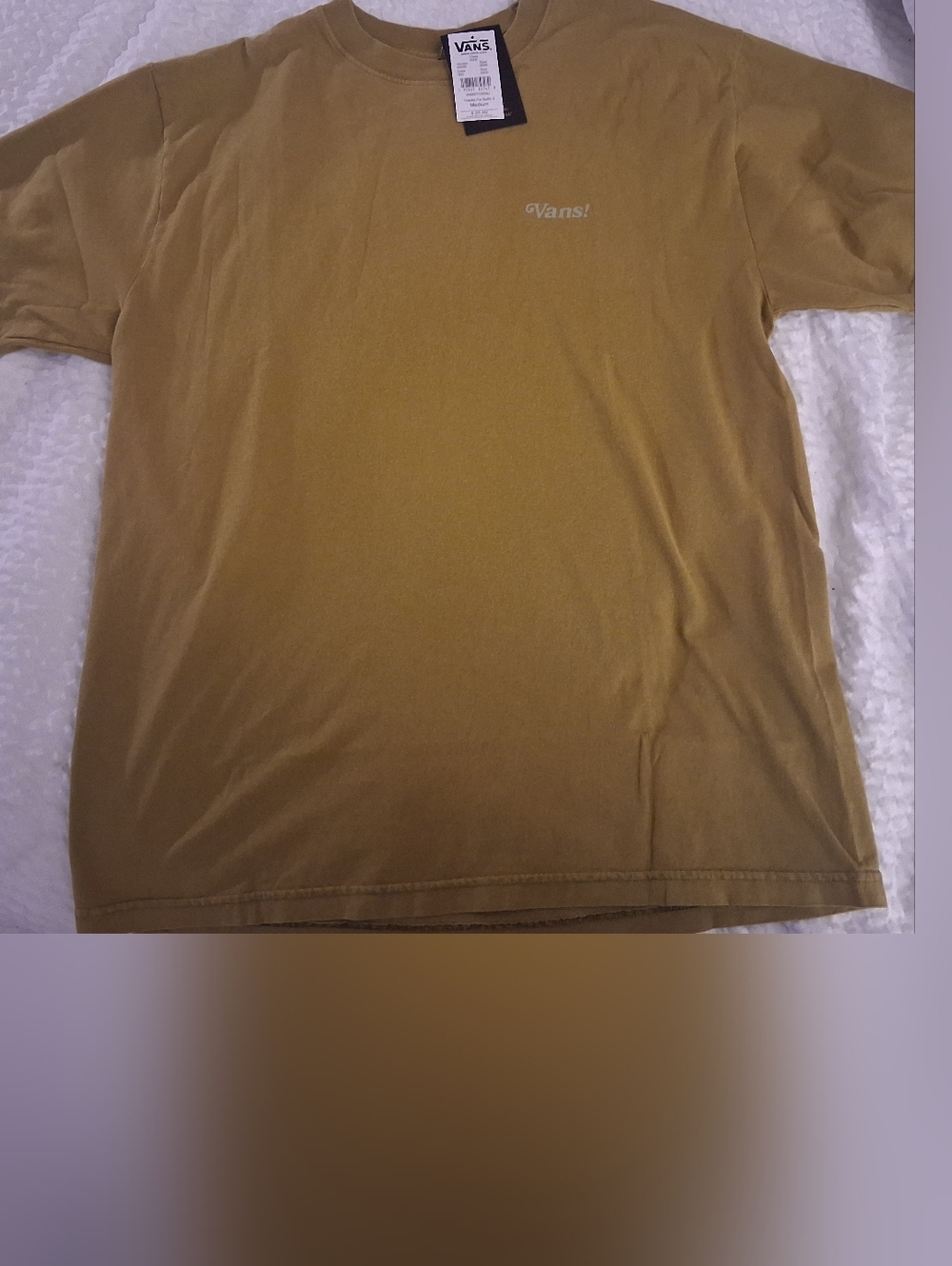 Vans Short Sleeve Crewneck T-Shirt in Mustard Yellow